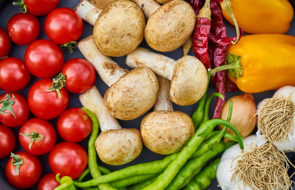 Chopped vegetables arranged on a cutting board for kitchen tips every beginner cook should know